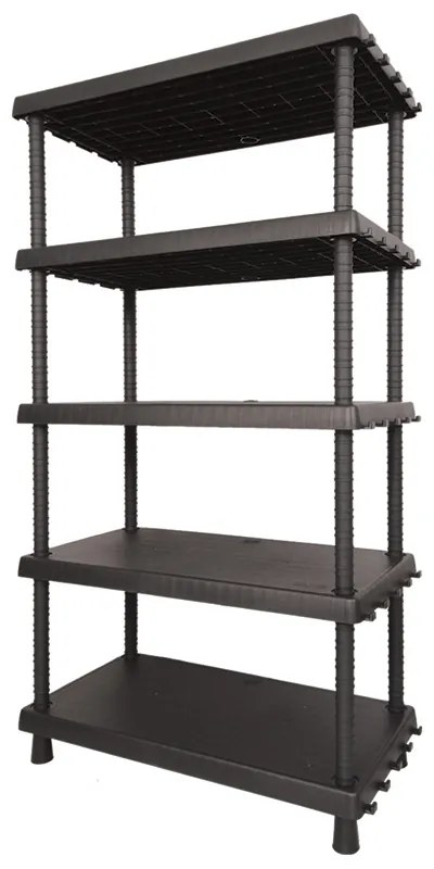 Plastový regál, nastaviteľné police 1645 x 920 x 450 mm