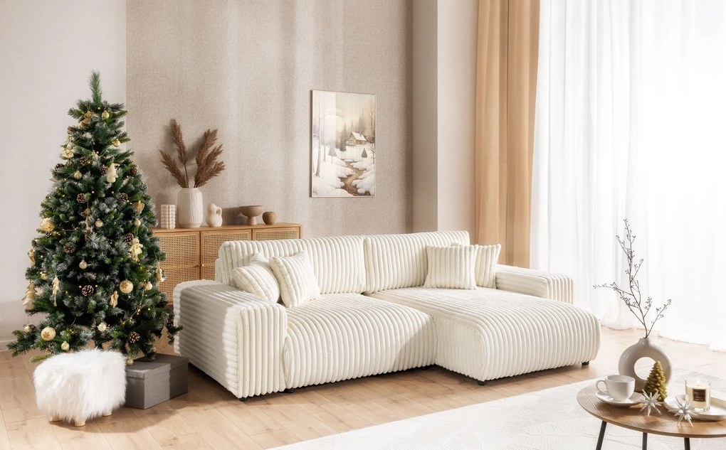 ROHOVÁ SEDAČKA S ROZKLADANÍM BELINDA 255 x 168 cm VITO 23