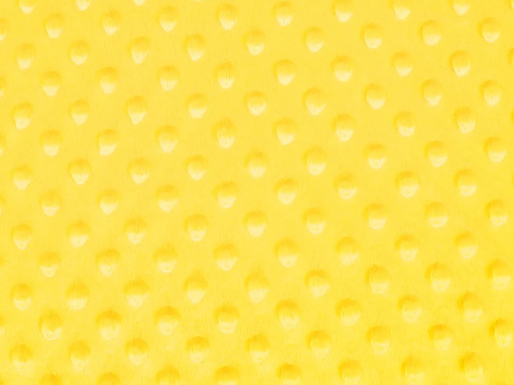 Biante Hrejivé posteľné obliečky Minky 3D bodky MKP-015 Sýto žlté Jednolôžko 140x200 a 70x90 cm