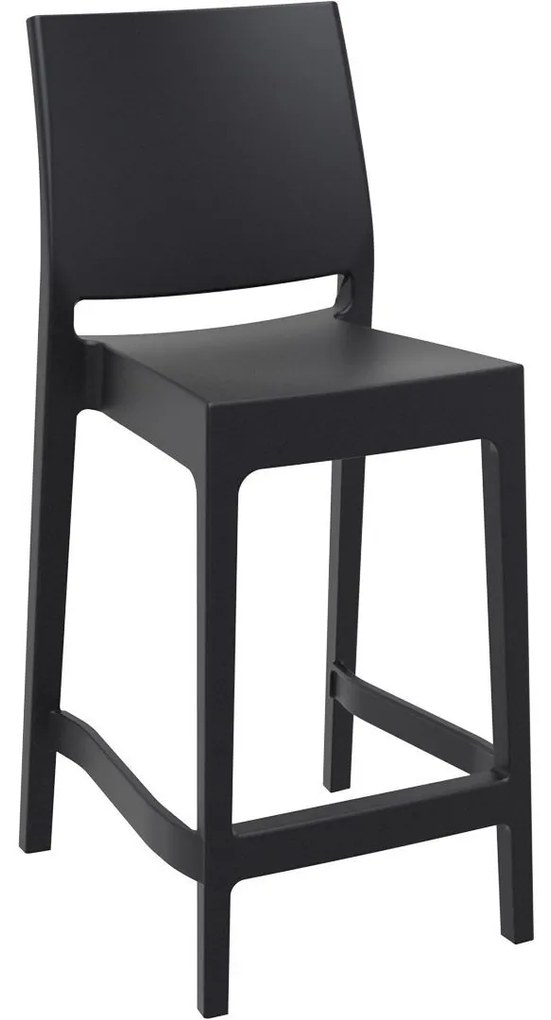 MAYA BAR 65 záhradná barová stolička dark grey