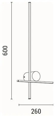 LED Nástenné svietidlo LED/12W/230V 3000K