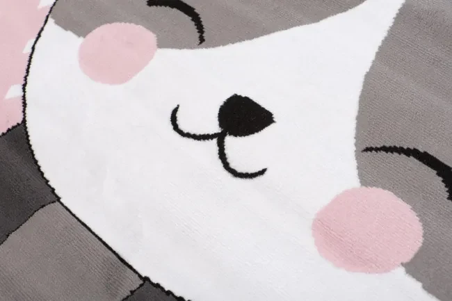 Detský koberec PINKY DE90A Cat ružový