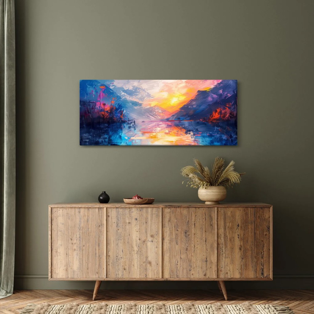 Obraz - Maľba krajiny (120x50 cm)