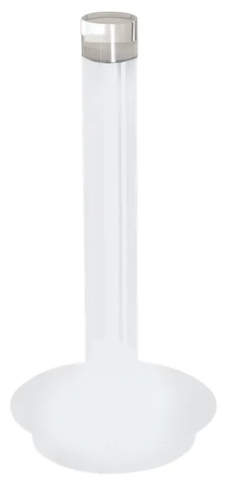 Stolná lampa Alba, 1x biele kovové tienidlo, w