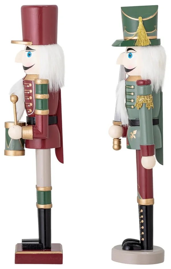 Drevené vianočné figúrky v súprave 2 ks (výška 38 cm) Darren – Bloomingville