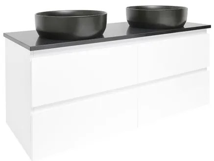 Kúpeľňová skrinka s krytom SAT B-Way 119x50x45 cm biely lesk BWAY2120WZ