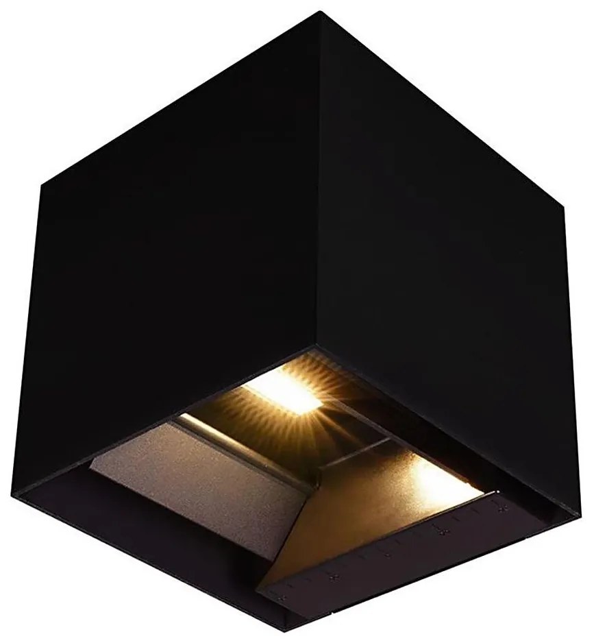 V-Tac LED solárne nástenné svietidlo senzor LED/9W/3,7V 3000-5000K IP65 čierne 23770