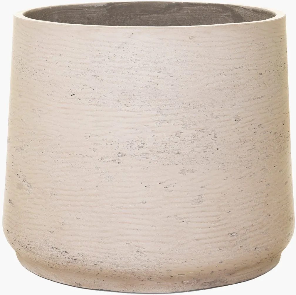 Kvetináč TROPICO, sklolaminát, výška 38 cm, béžová