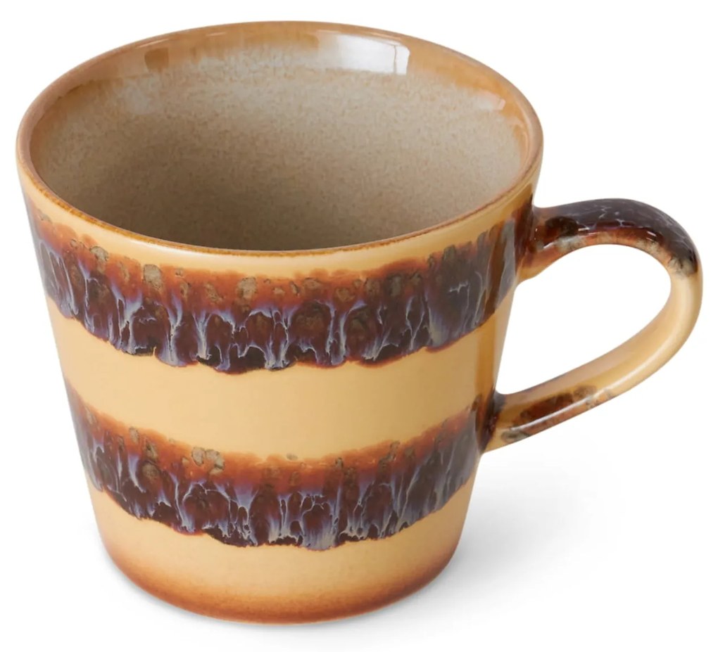 HK living Kameninový hrnček na cappuccino 70's Cliffs 300 ml