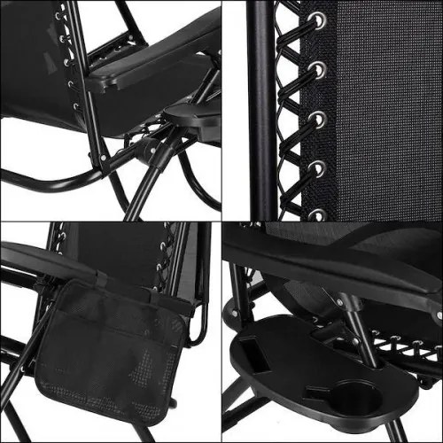 Záhradné lehátko so strieškou SPRINGOS GC0003