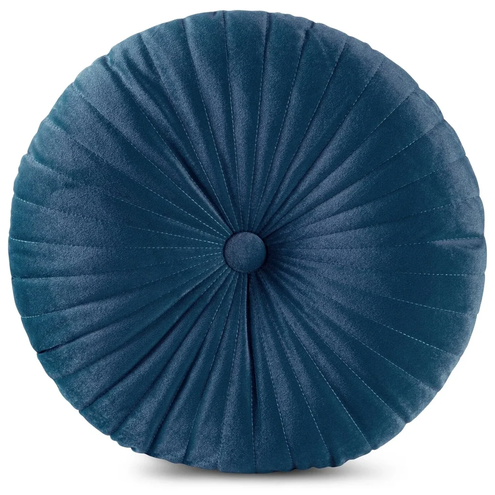 DEKORAČNÝ VANKÚŠ VELVET68 (FI) 40 CM TMAVOMODRÁ