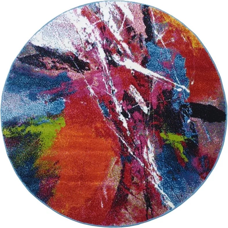 Kusový koberec Fantasy 559-13 Blue/white kruh, 160x160 (priemer) kruh, viacfarebná, Medipa (Merinos)