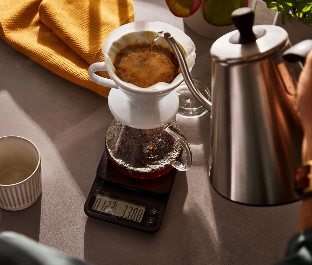 Váha na kávu vrátane časovača