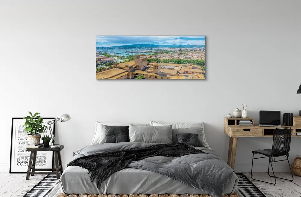Obraz na akrylátovom skle Španielsko port pobreží mesto 120x60 cm