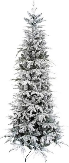 Umelý vianočný stromček 3D Jedľa Biela Štíhla 180cm