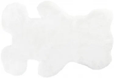 Koberček RABBIT FUR TEDDY BEAR biely
