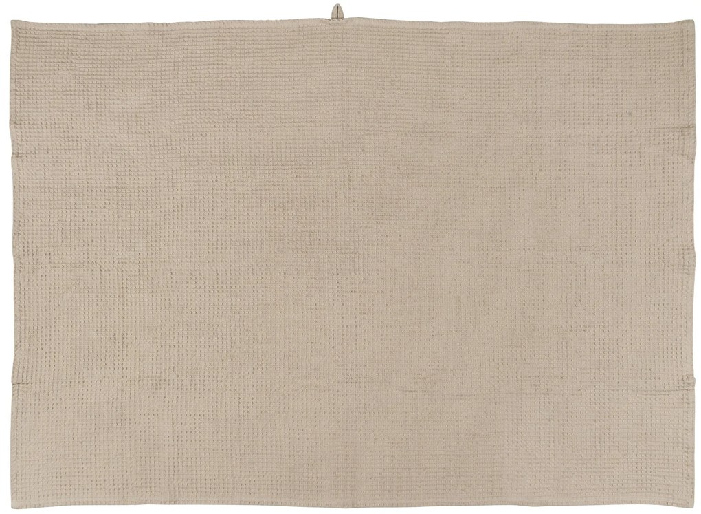 Ib Laursen Bavlnená osuška Liseleje Waffle Beige 100 x 150 cm