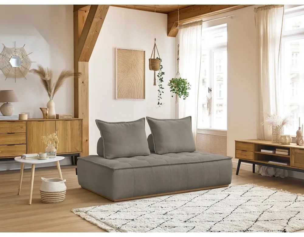 Taupe ženilková pohovka 175 cm Elisa – Bobochic Paris