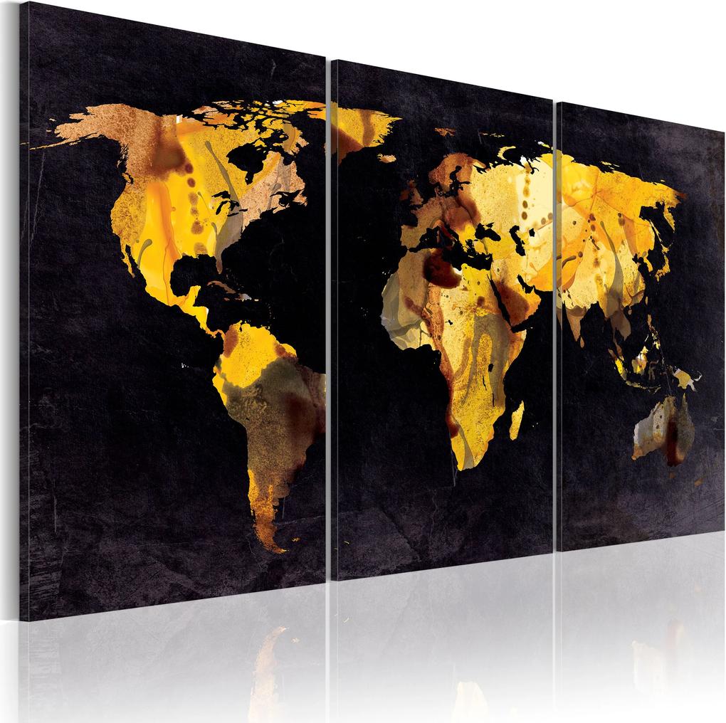 Obraz - The World map - quicksands 60x30