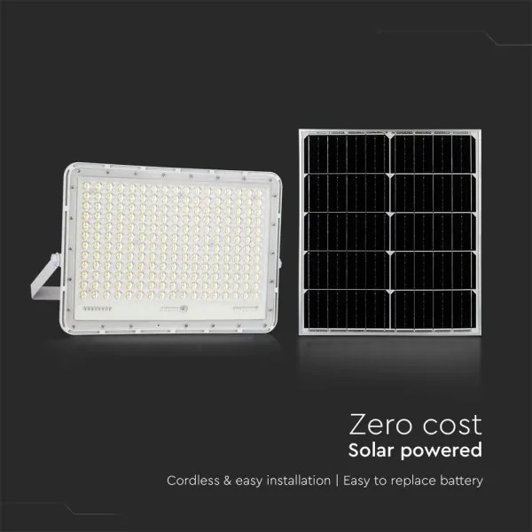 LED Vonkajší solárny reflektor LED/30W/3,2V 4000K biela + DO