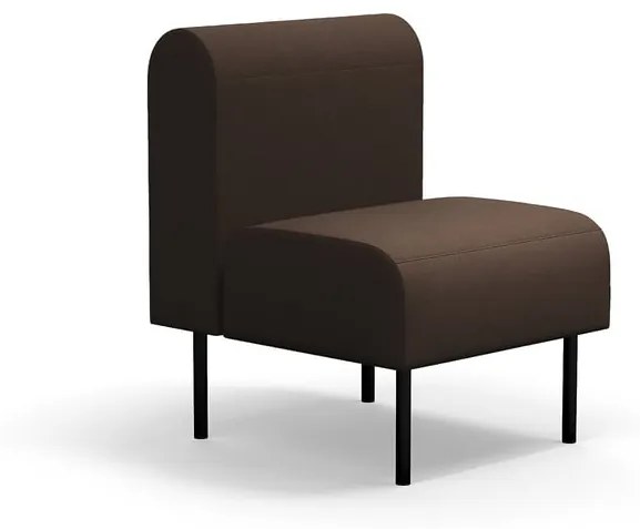 Modulárna pohovka VARIETY, 1 miestna, látka Blues CSII, tmavohnedá