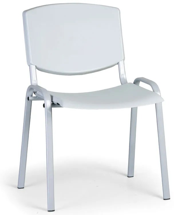 Konferenčná stolička Design - sivé nohy, sivá