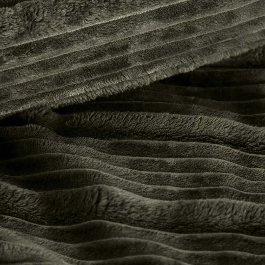EUROFIRANY FLANELOVÁ DEKA NINA 200X220 CM OLIVOVÁ