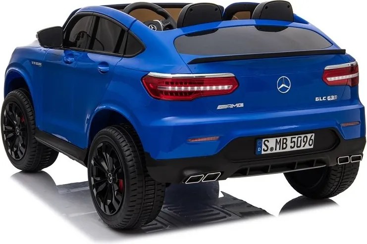 LEAN CARS Elektrické autíčko Mercedes GLC 63S MP4 modré lakované