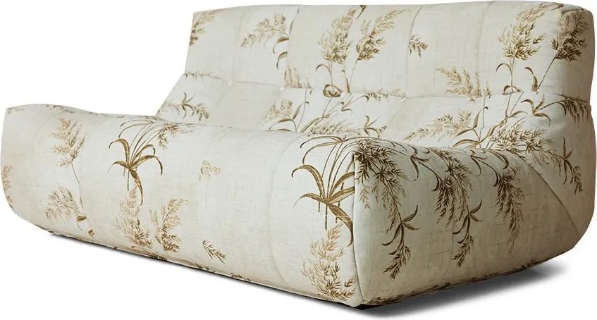 Béžová penová leňoška s rákosím Lazy Lounge L - 158*105*75 cm