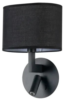 Brilagi - LED nástenné svietidlo DAYA 1xE14/40W/230V + LED/3W čierne