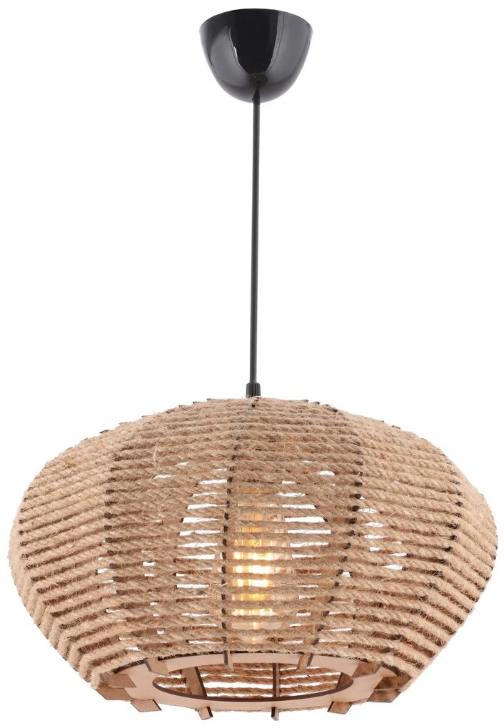 Závěsný lustr Jute krémový