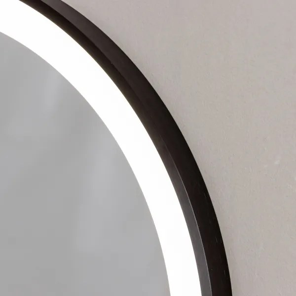 Brilagi-LED kúpeľňové zrkadlo CANZO LED/25W/230V 50x80 cm čierna IP44 CRI 90 stm.+CCT