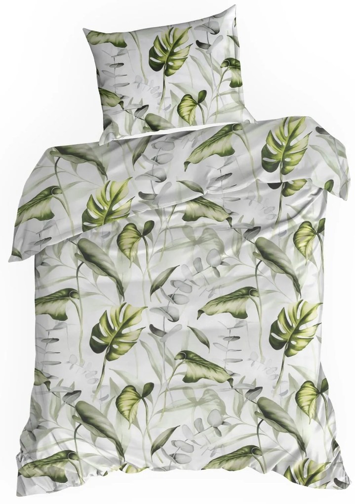 RENFORCÉ OBLIEČKY ELLEN 200X220 CM, 2 KS 70X80 CM LISTY