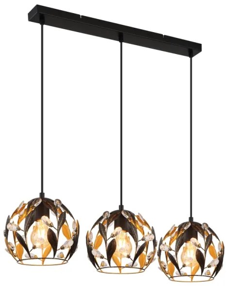 Globo 15759-3H - Závesný luster MIKA na lanku 3xE27/40W/230V
