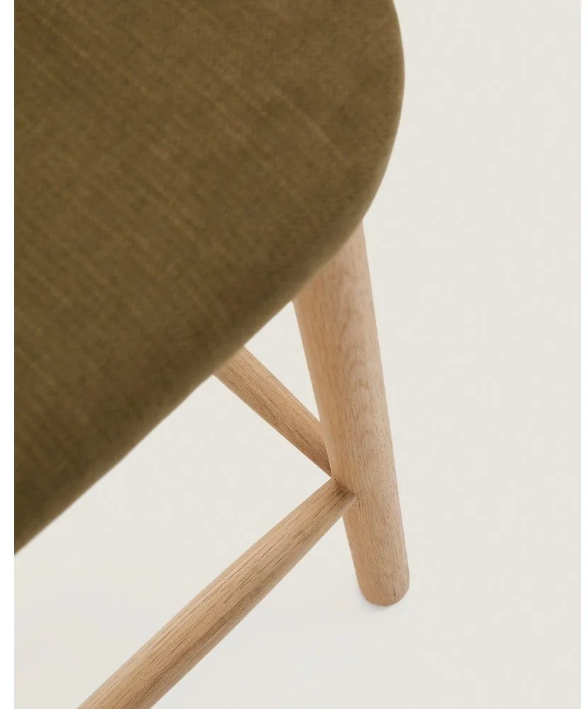 Kaki barová stolička (výška sedadla 66 cm) Helda – Kave Home