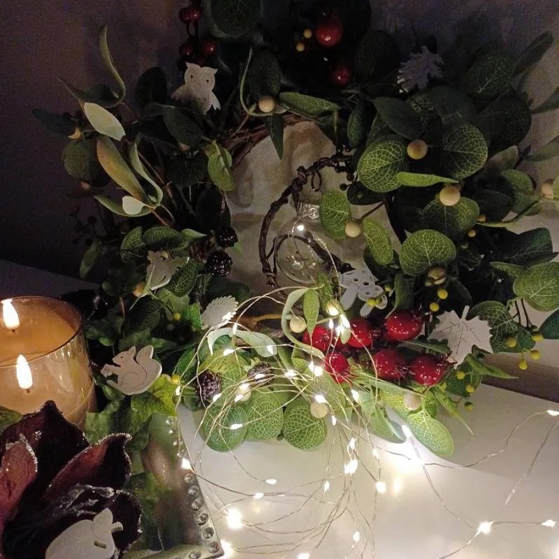 Dřevěná dekorace, 4 cm, bílá