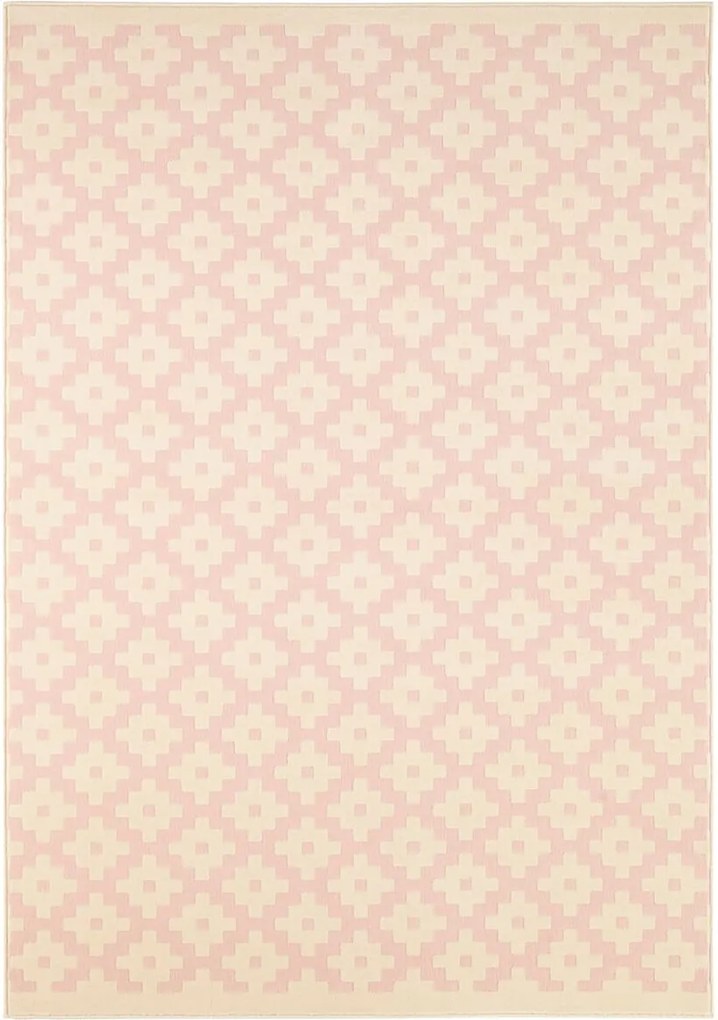 Hanse Home Collection koberce Kusový koberec Celebration 103447 Lattice Rosa - 80x150 cm