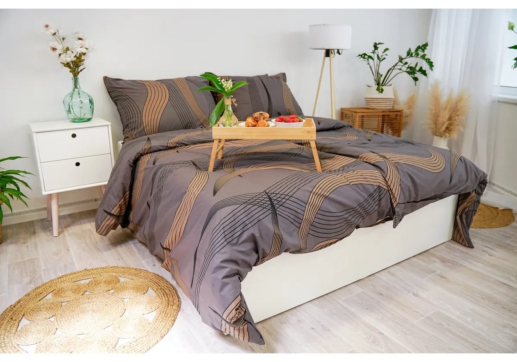 Stanex Bavlnené obliečky Gold Ribbon, 140 x 200 cm, 70 x 90 cm