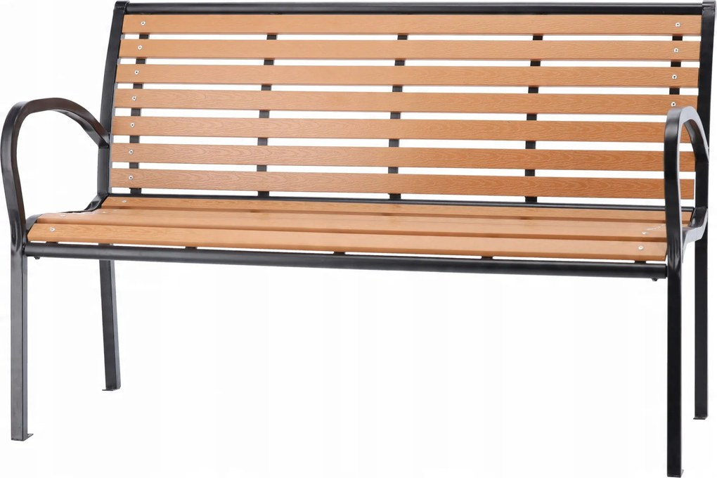 Garden Line ZÁHRADNÁ LAVICA 125 x 60 x 80 CM HNEDÁ *0865