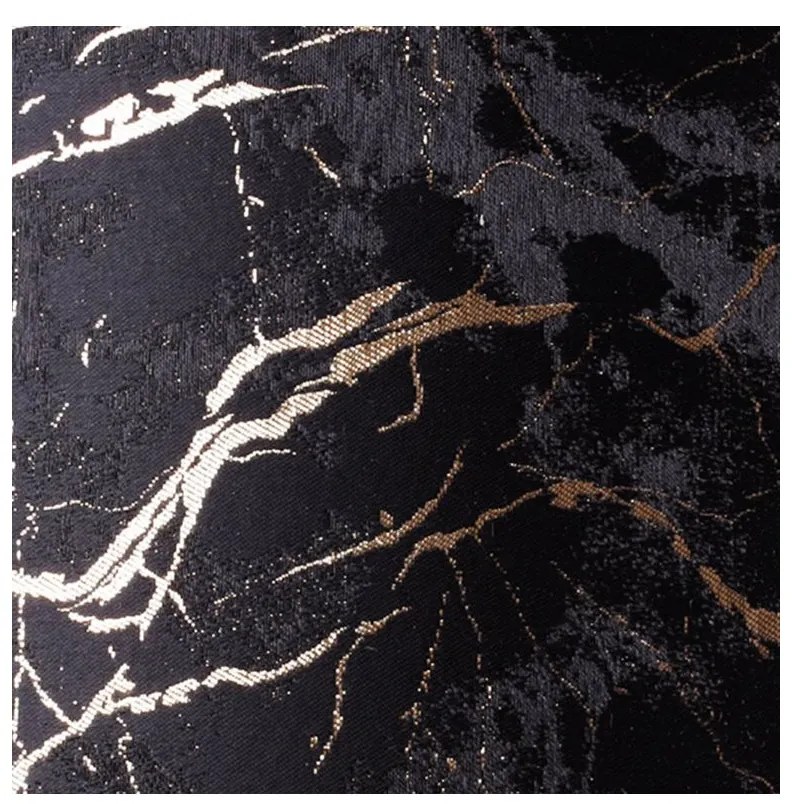 Závesné svietidlo Werona duo 3, 1x čierne textilné tienidlo so vzorom, g