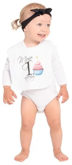 NEW BABY Detský podbradník New Baby Nebrečím objednávám si jídlo!