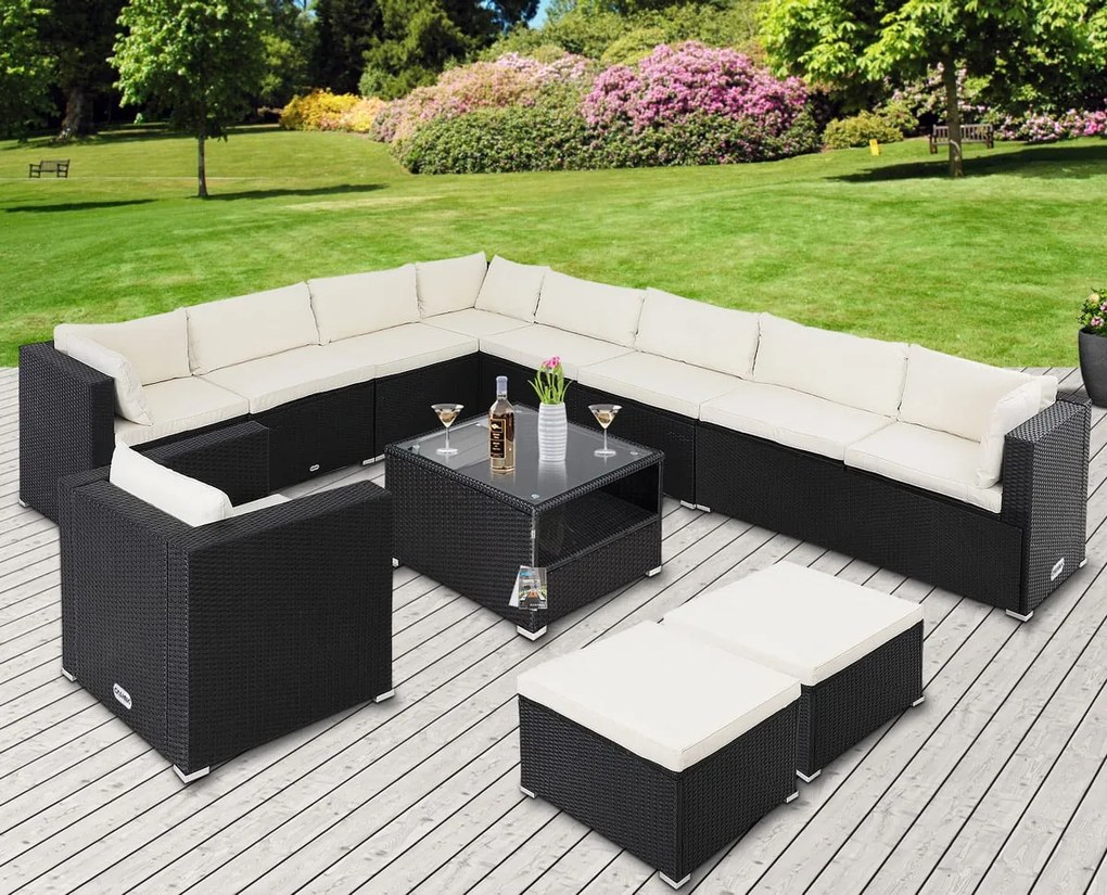 InternetovaZahrada Záhradná ratanová zostava Agen II