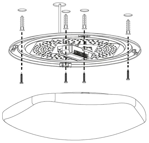 Eglo 97921 - LED RGB Stmievateľné stropné svietidlo TOTARI-C LED/34W/230V + DO