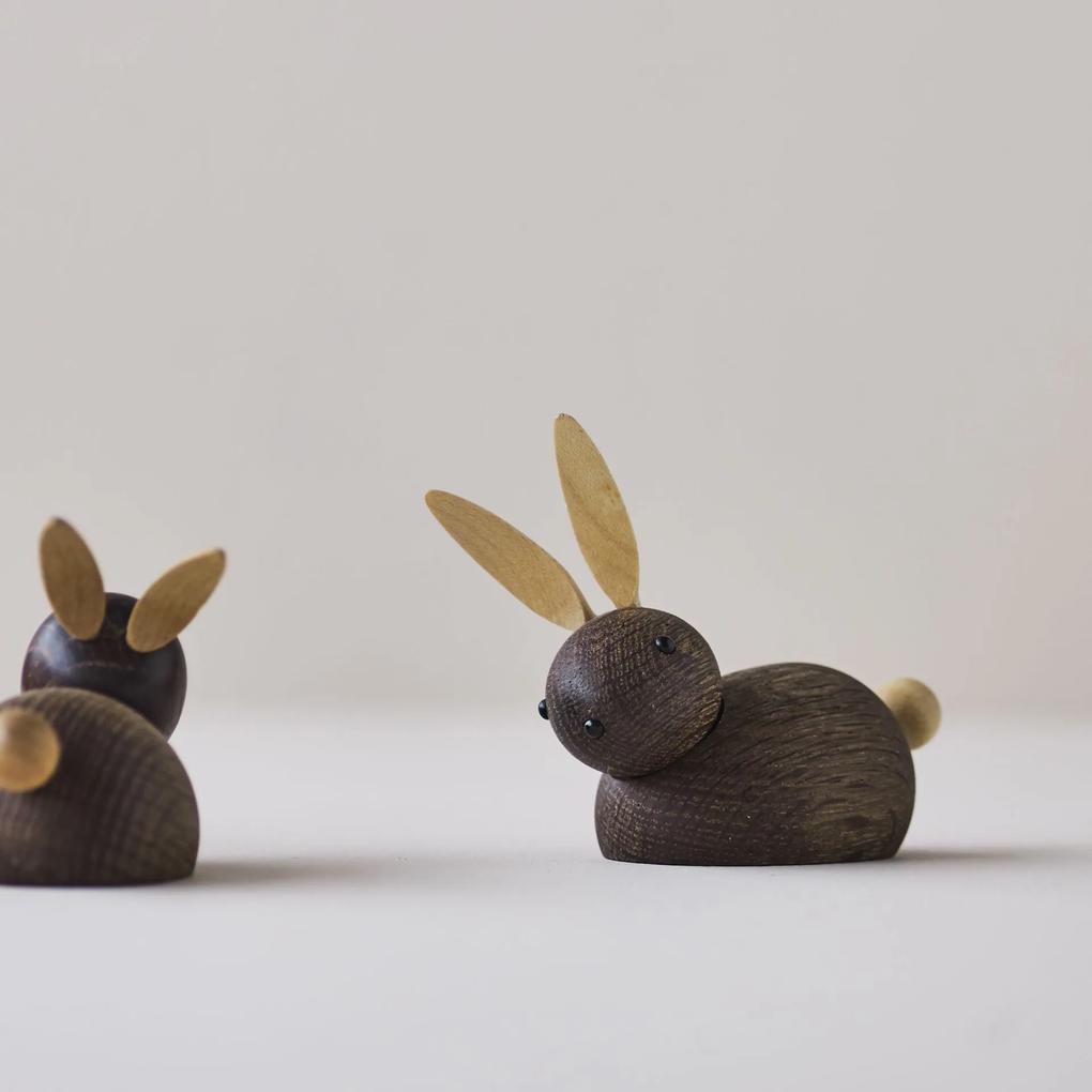 Lucie Kaas Drevená figúrka Rabbit Pointy Ears - small