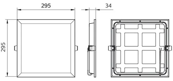 Philips - LED Podhľadové svietidlo PROJECTLINE LED/15W/230V 29,5x29,5 cm
