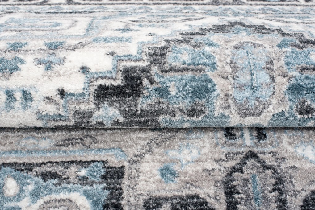 TA Koberec 3783A ANTRACITOVÁ / STRIEBORNÁ MYSTICKÁ Rozmer: 120x180 cm