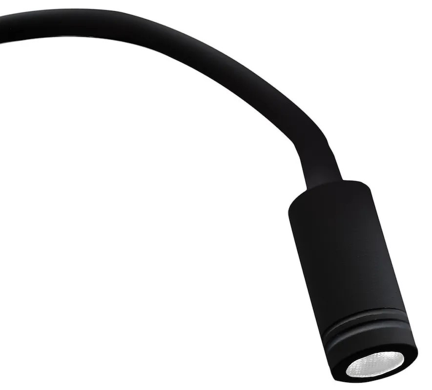 Nástenné LED svietidlo Base, 1x LED 8+2w, 4000k, b, vypínač