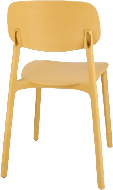 Plastová stolička LARA žltá