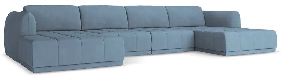 Svetlomodrá rohová pohovka Hoku – Makamii