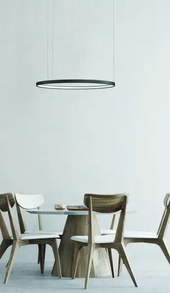 Moderný LED luster Agnes 48 stmievateľné čierne